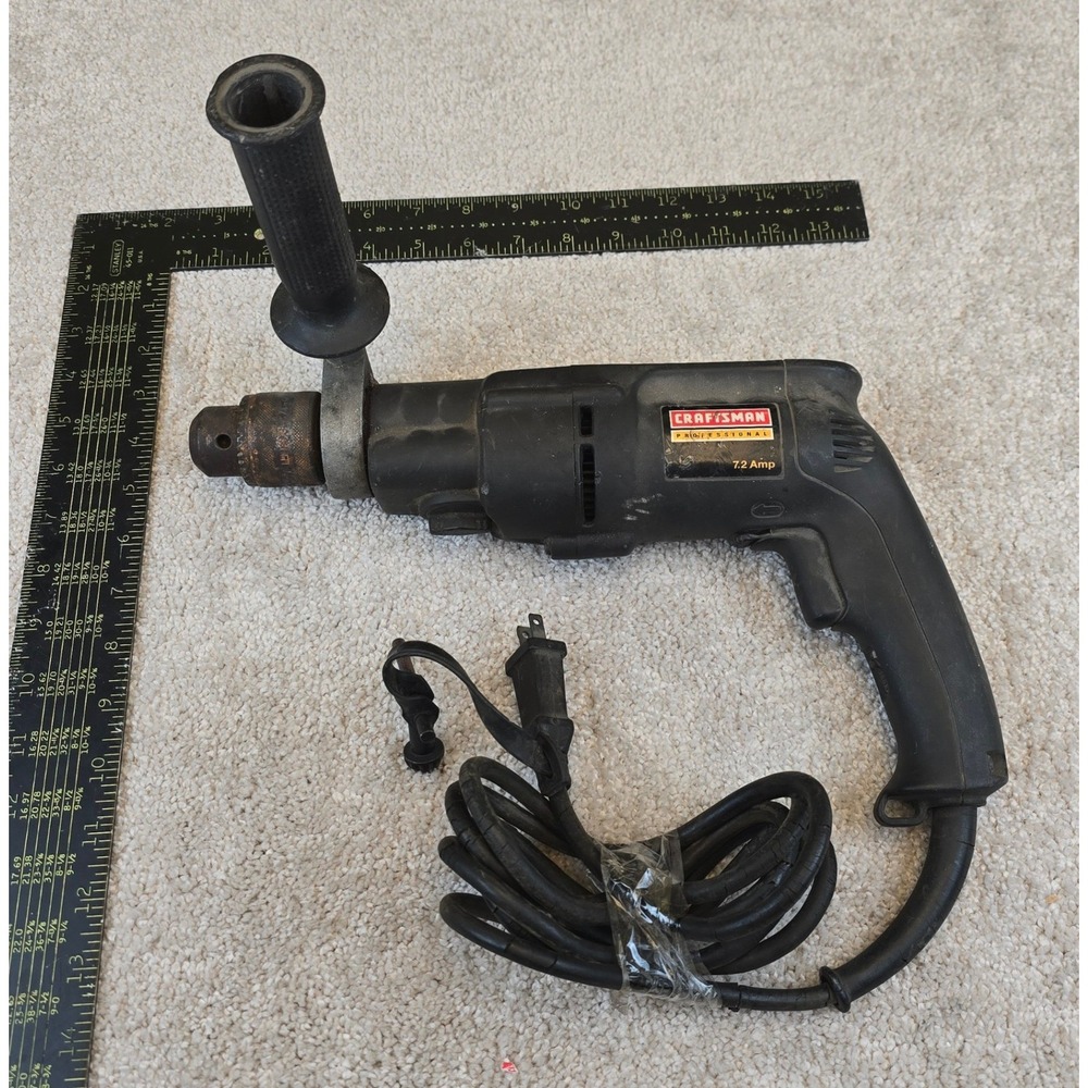 Craftsman Hammer Drill Black 1/2 Inch VSR 7.2 Amp 900.272050